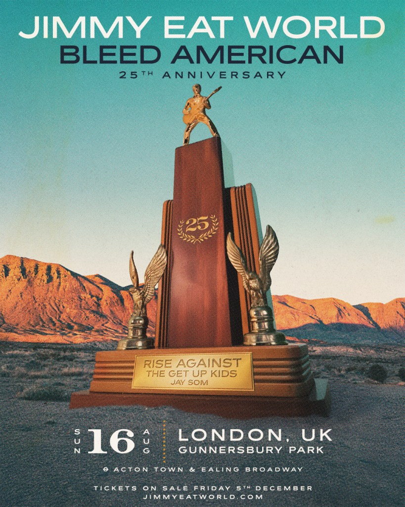 Jimmy Eat World Announce Biggest UK Show to Celebrate 25th